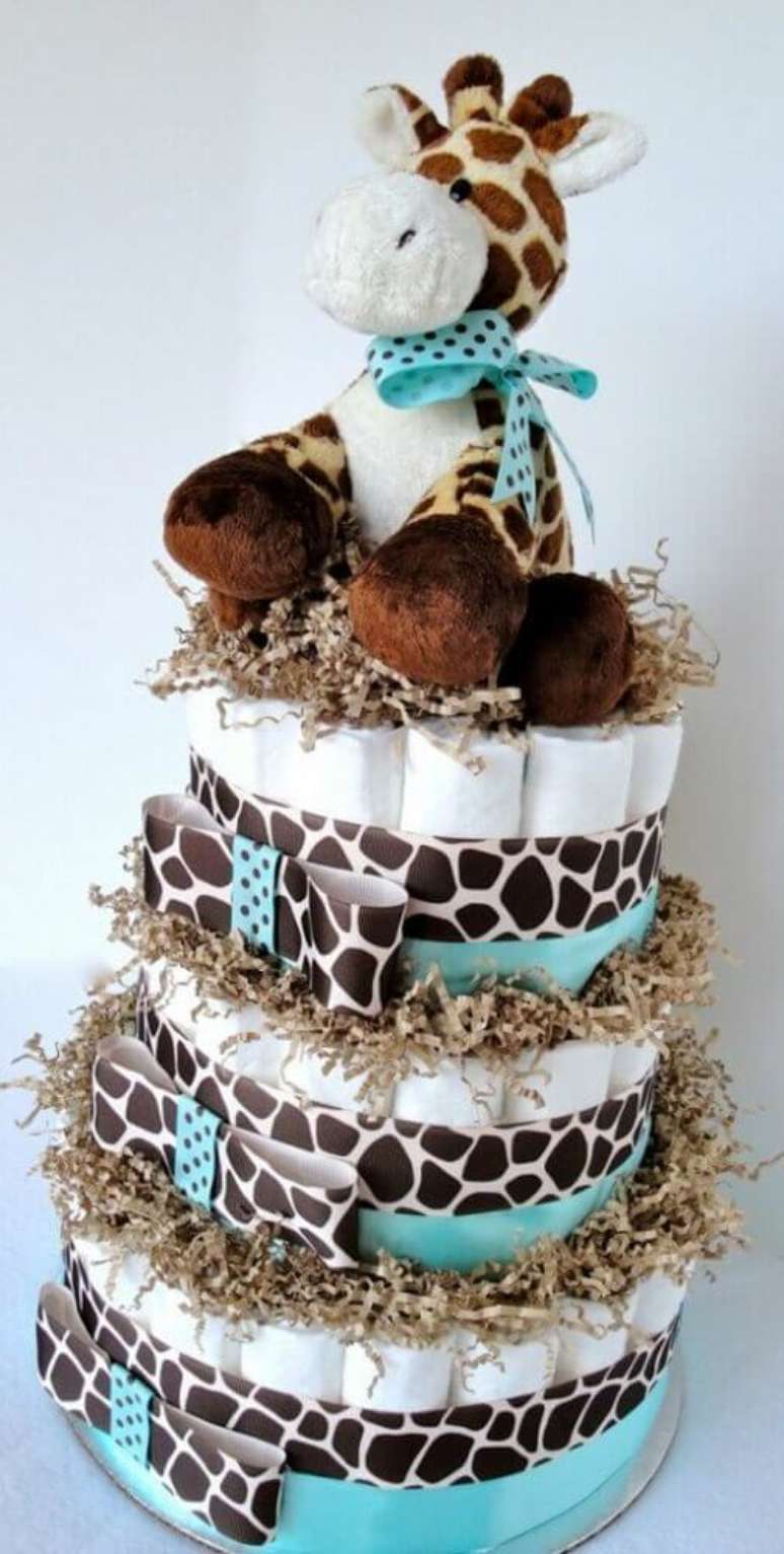 47. Fa&ccedil;a as lembrancinhas de ch&aacute; de beb&ecirc; entrar na decora&ccedil;&atilde;o da festa &ndash; Foto: Fresh Design Pedia