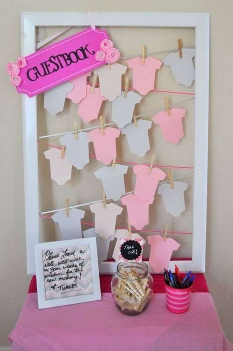 12. Crie um cantinho onde os convidados podem deixar boas vibra&ccedil;&otilde;es em forma de mensagens para o beb&ecirc; &ndash; Foto: We Heart It