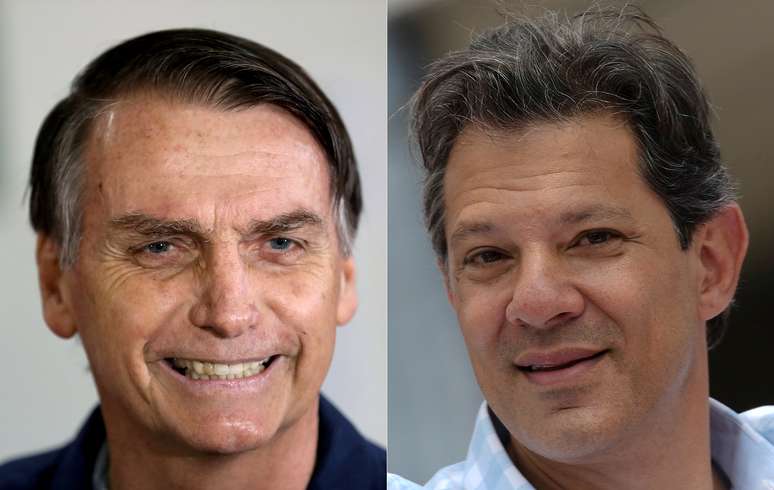 Presidenciáveis Jair Bolsonaro e Fernando Haddad
07/10/2018, 05/10/2018 REUTERS/Ricardo Moraes/Washington Alves