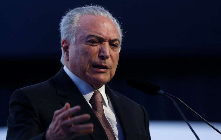 Presidente Michel Temer durante cerimônia em Brasília