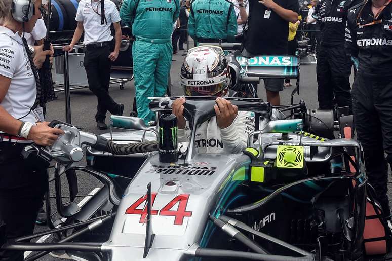 Hamilton no GP do M&eacute;xico
 28/10/2018    Alfredo Estrella/Reuters