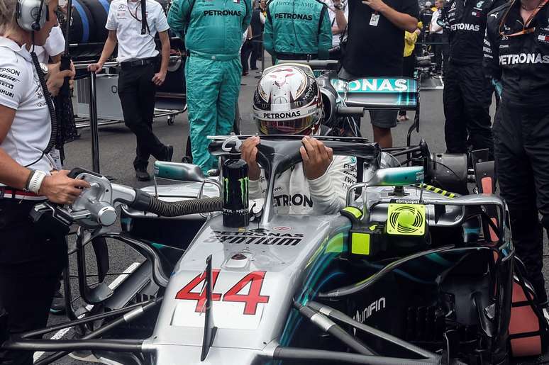 Hamilton no GP do México
 28/10/2018    Alfredo Estrella/Reuters