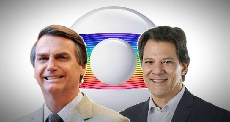 Bolsonaro e Haddad: seja qual for o presidente eleito, a vida da Globo não será fácil