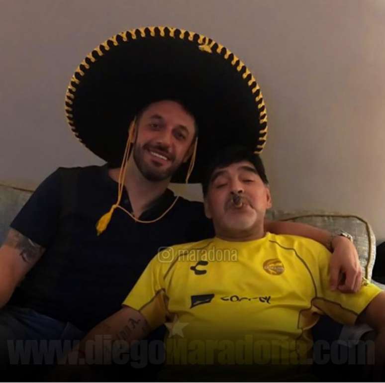 Maradona e o amigo e empresário Matías Morla (Foto: Reprodução/ Instagram)
