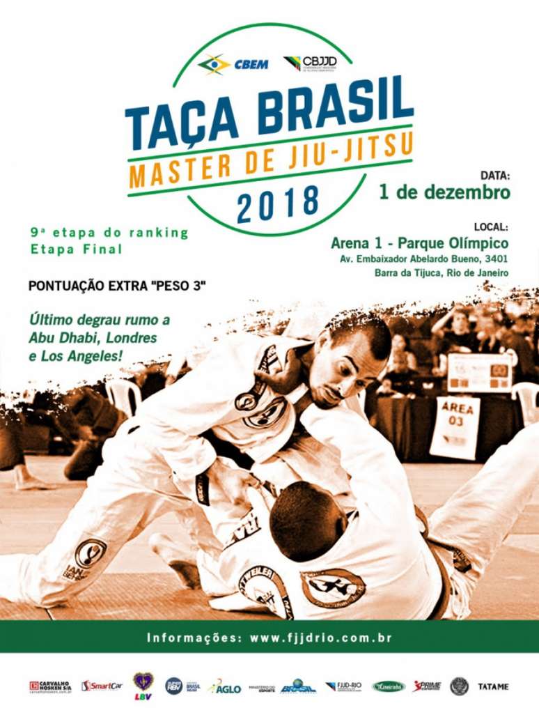 Taça Brasil Master é mais um evento da FJJD-Rio exclusivo para a classe, que vem ganhando força (Foto: Divulgação)