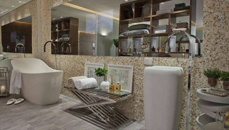27. Cuba de banheiro com um design bem exclusivo e inusitado