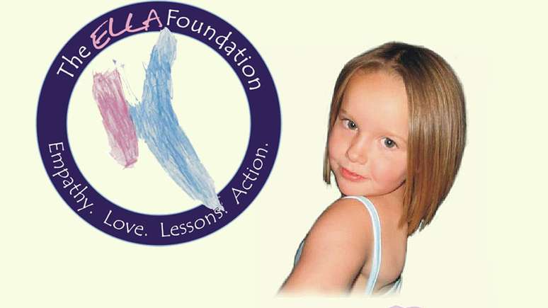 Charity criou uma Fundação usando as letras do nome da filha - ELLA - como iniciais das palavras empatia, amor, lições e ação, em inglês