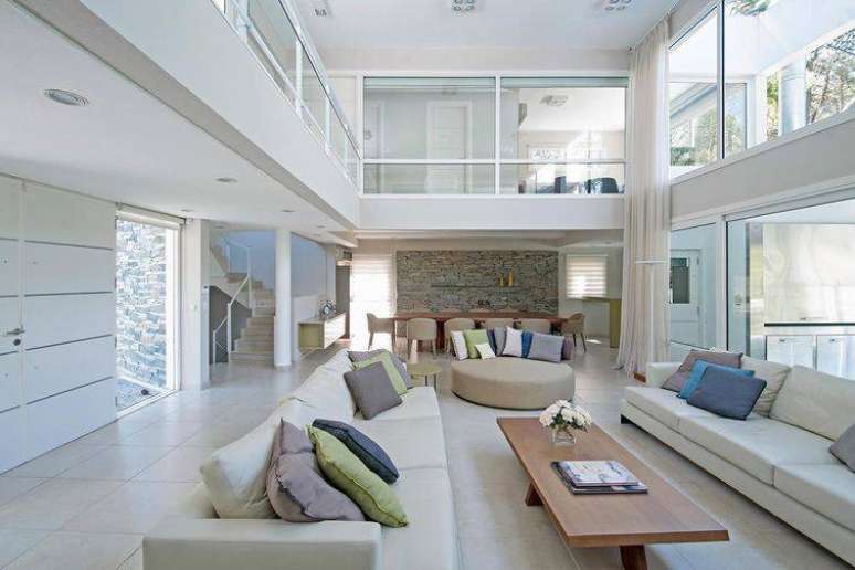 14. Se o seu mezanino &eacute; muito extenso, voc&ecirc; pode fechar algumas partes com vidro