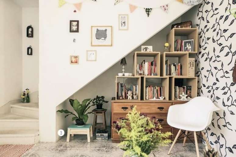 18. Mesmo que um apartamento pequeno decorado n&atilde;o tenha uma &aacute;rea como essa, esse &eacute; um &oacute;timo exemplo de aproveitamento de espa&ccedil;o. Projeto de Casa Aberta