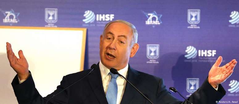 Primeiro-ministro israelense Benjamin Netanyahu teceu elogios ao "amigo" Jair Bolsonaro