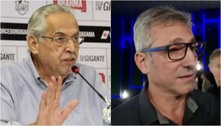 Eurico Miranda e Alexandre Campello estarão em lados opostos no Conselho Deliberativo