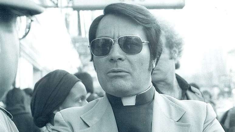 O reverendo Jim Jones, comandante da seita Templo do Povo