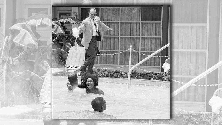 Foto foi tirada em 1964 em um hotel na cidade de Saint Augustine, na Flórida