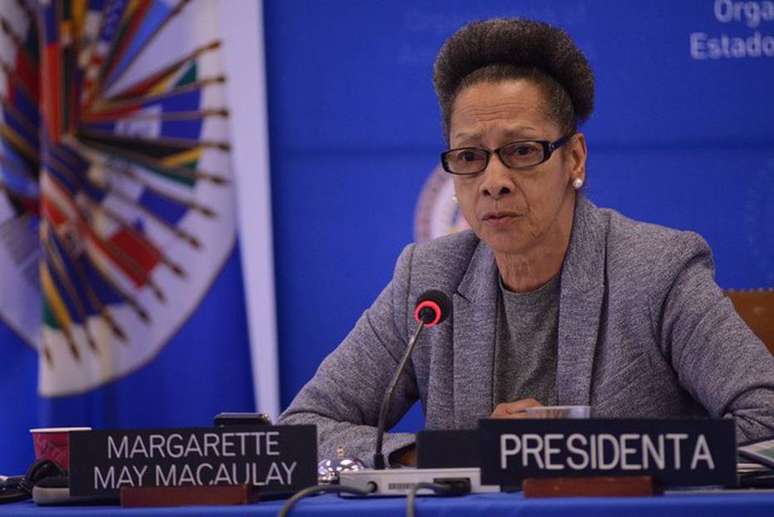 A presidente da CIDH, órgão de direitos humanos da Organização dos Estados Americanos (OEA), Margarette May Macaulay.