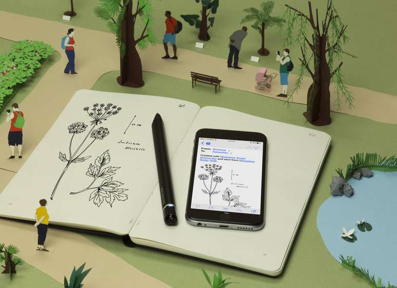 Moleskine Digital – um caderno + caneta que compartilhar online tudo o que você cria no papel