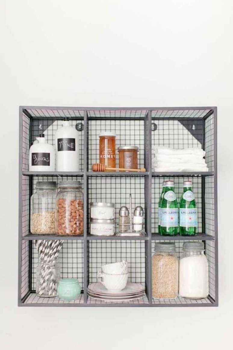 49. Modelo simples de aramado com utilidades dom&eacute;sticas &ndash; Foto: Pinterest