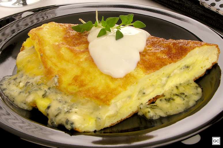 Omelete de gorgonzola