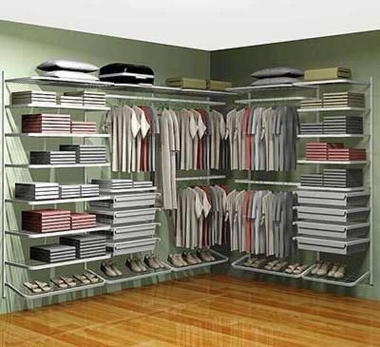 57. Modelo de closet aramado – Foto: Pinterest