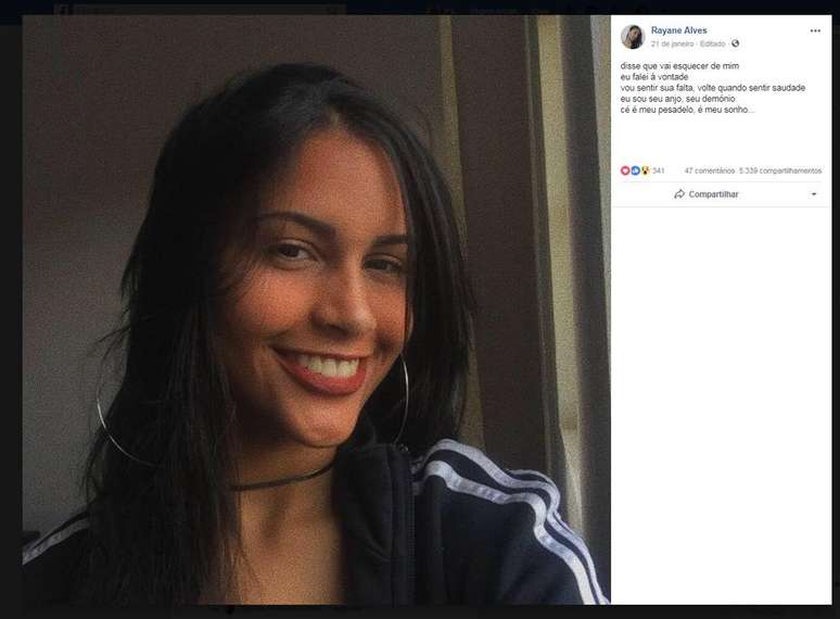 A adolescente Rayane Paulino Alves, de 16 anos, foi achada morta depois de sair de uma rave em Mogi das Cruzes