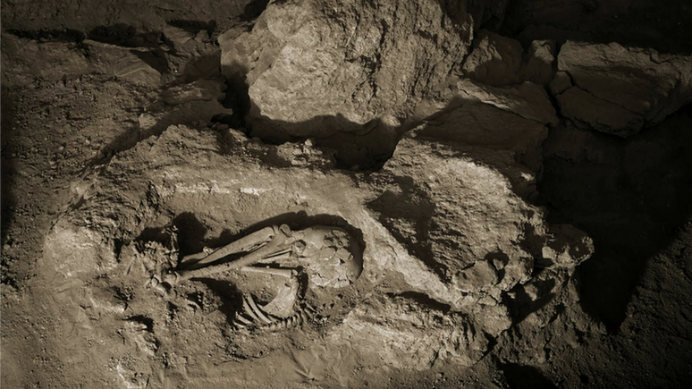 Dos esqueletos brasileiros, sete, com cerca de 9,6 mil anos, foram escavados no sítio arqueológicos Lapa do Santo, na região de Lagoa Santa, em MG