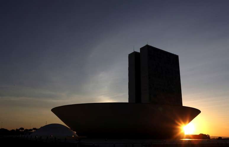 Lado externo do Congresso Nacional, em Brasília