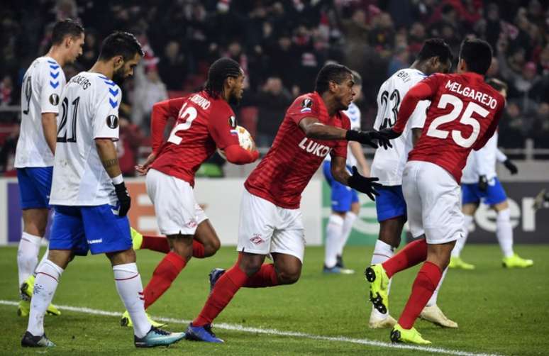 Spartak conseguiu a primeira vitória na competição (Foto: AFP)