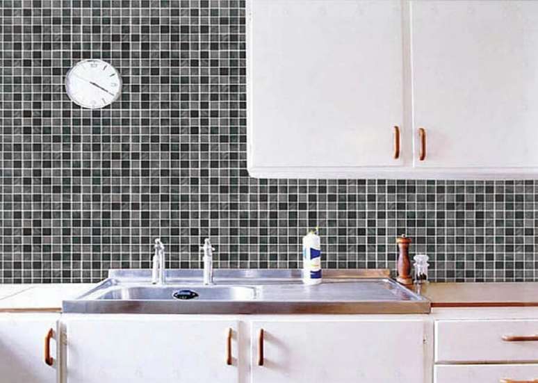 23. As pastilhas de cozinha pode dar o toque final na sua decora&ccedil;&atilde;o