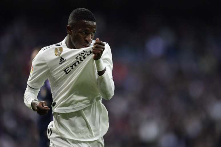 Vinicius Jr fez um gol no último sábado diante do Valladolid (Foto: Javier Soriano / AFP)