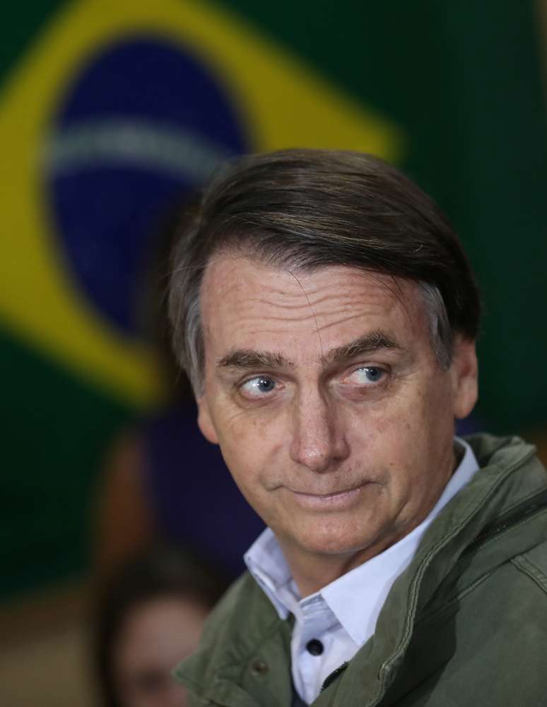 Bolsonaro no dia da votação, no Rio de Janeiro