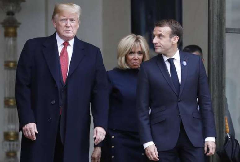 Em clima de tensão, Trump e Macron se reúnem em Paris