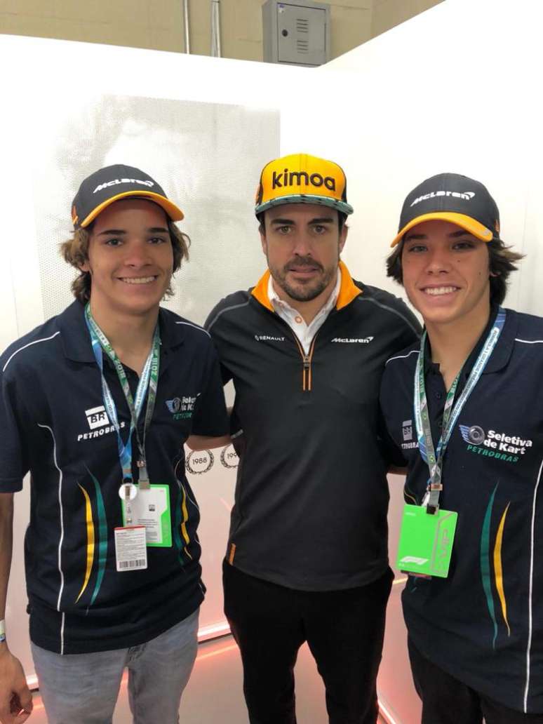 Irmãos Fliter tietaram Fernando Alonso 