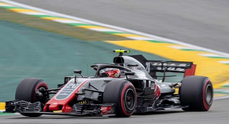 Haas com seus dois pilotos pontuando no Brasil