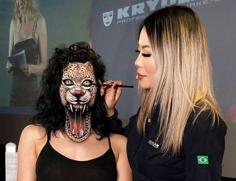 A convite da Kryolan, Mimi Choi veio ao Brasil ensinar suas técnicas a maquiadores