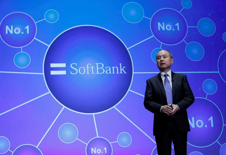 Presidente-executivo do SoftBank, Masayoshi Son, durante coletiva de imprensa em Tóquio, Japão
05/11/2018 REUTERS/Kim Kyung-Hoon