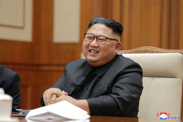 Kim Jong Un em Pyongyang
 5/11/2018     KCNA via REUTERS 