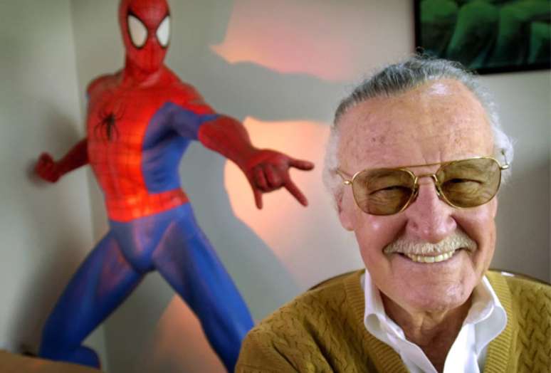 Stan Lee e o Homem-Aranha, uma de suas criações