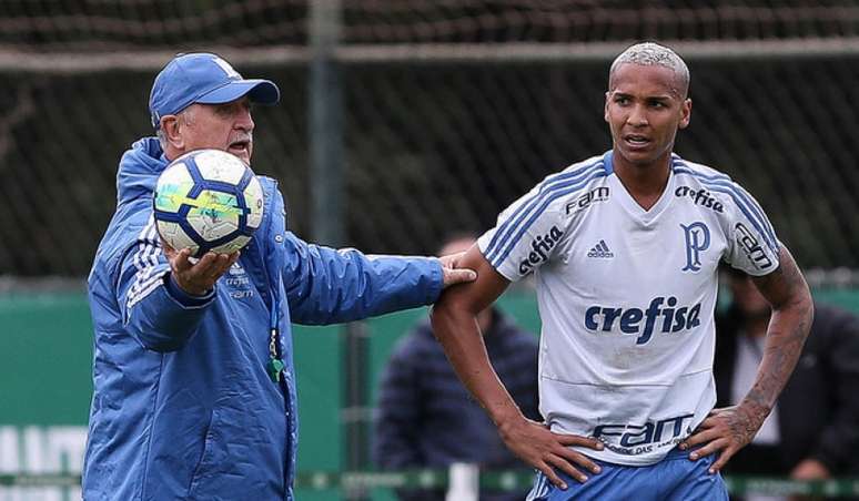 Felipão e Deyverson cumprem gancho já nesta quarta, contra o Fluminense (Cesar Greco/Ag Palmeiras/Divulgação)