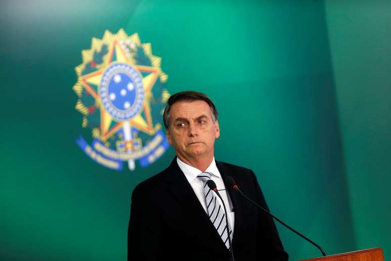 Presidente eleito Jair Bolsonaro no Pal&aacute;cio do Planalto 07/11/2018 REUTERS/Adriano Machado