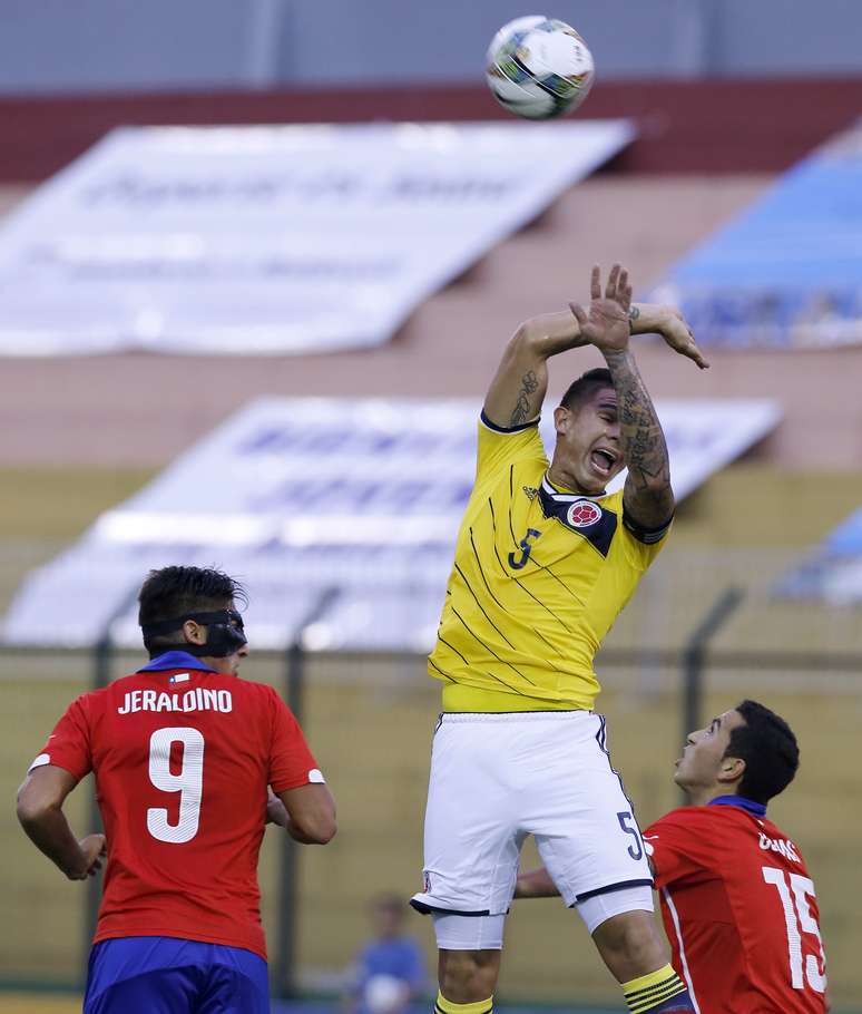 Zagueiro colombiano Juan Sebastián Quintero 19/01/2015 REUTERS/Andres Stapff