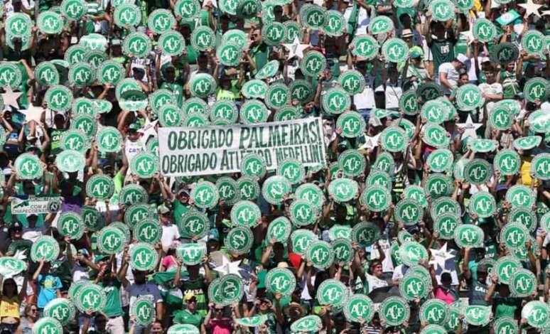 Chapecoense faz promoção de ingressos para o jogo contra o Botafogo (Foto: Divulgação)