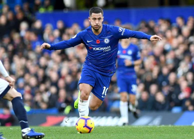 Hazard, que sabe a história, hoje em dia é o craque do time (Foto: Reprodução)