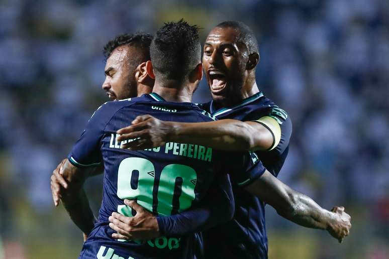  Comemoração do gol de Leandro Pereira, da Chapecoense