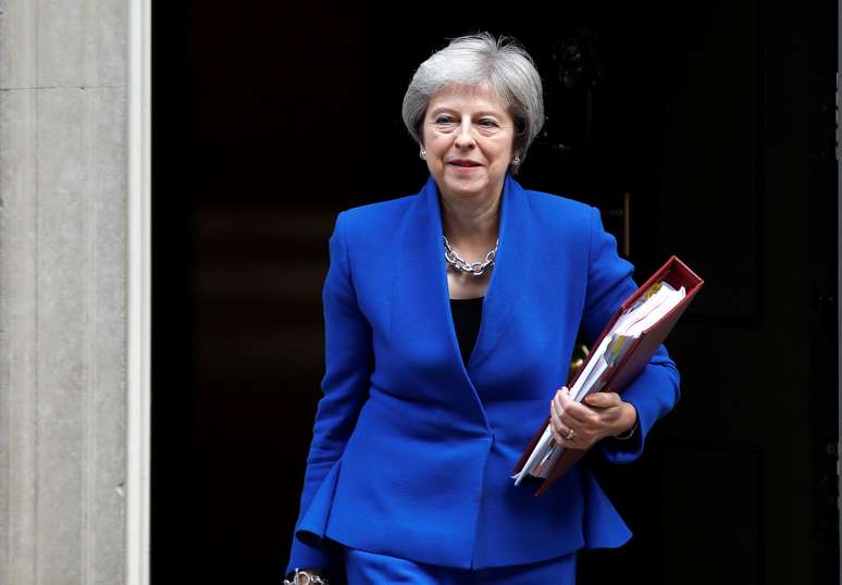 Primeira-ministra britânica, Theresa May, em Londres 24/10/2018 REUTERS/Peter Nicholls