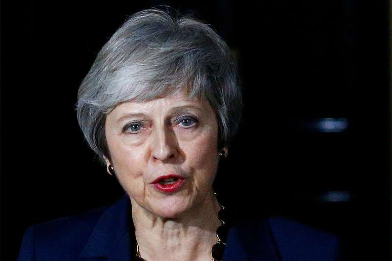 Theresa May faz declaração em Londres
 14/11/2018    REUTERS/Henry Nicholls 