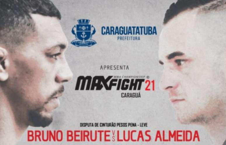 Duelo entre Bruno Beirute e Lucas Almeida será uma das grandes atrações do Max Fight 21 (Foto: Divulgação)