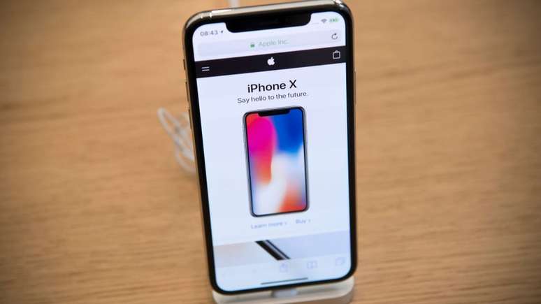 A tela do iPhone X não tem botão de início e apresentou problemas