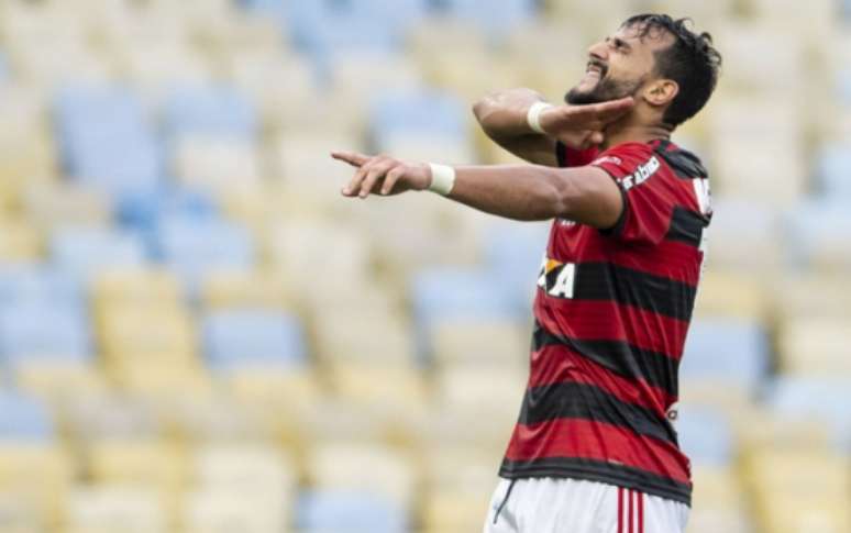 Dourado saiu do banco para fazer o gol da vitória do Flamengo (Foto: Celso Pupo/Fotoarena)