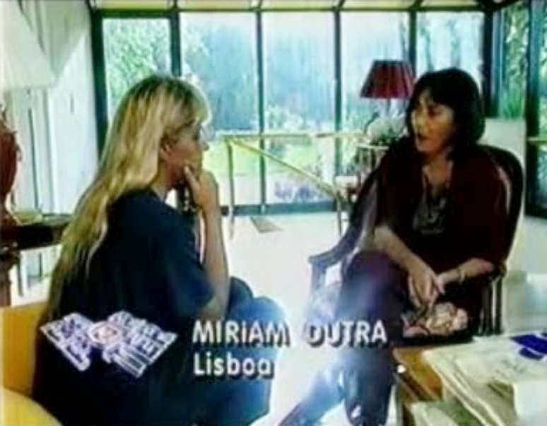 A jornalista entrevistou Adriane Galisteu em 1994, em Lisboa, após a morte de Senna: uma das últimas aparições na tela da Globo