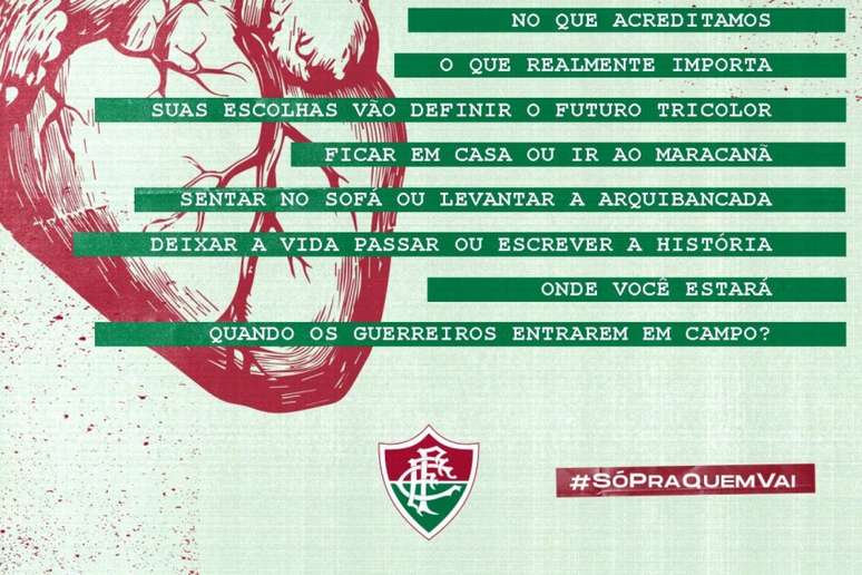 Ideia de convocar os torcedores para a partida contra o Ceará não agradou (Foto: Reprodução)