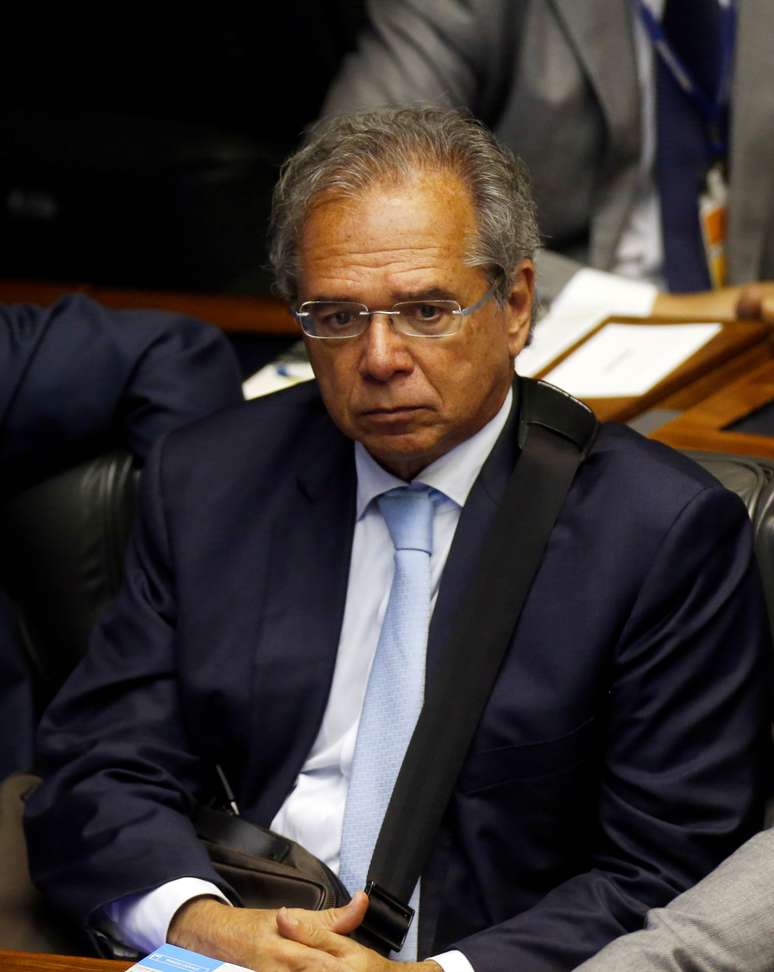 Futuro ministro Paulo Guedes,  no Congresso, em Brasília